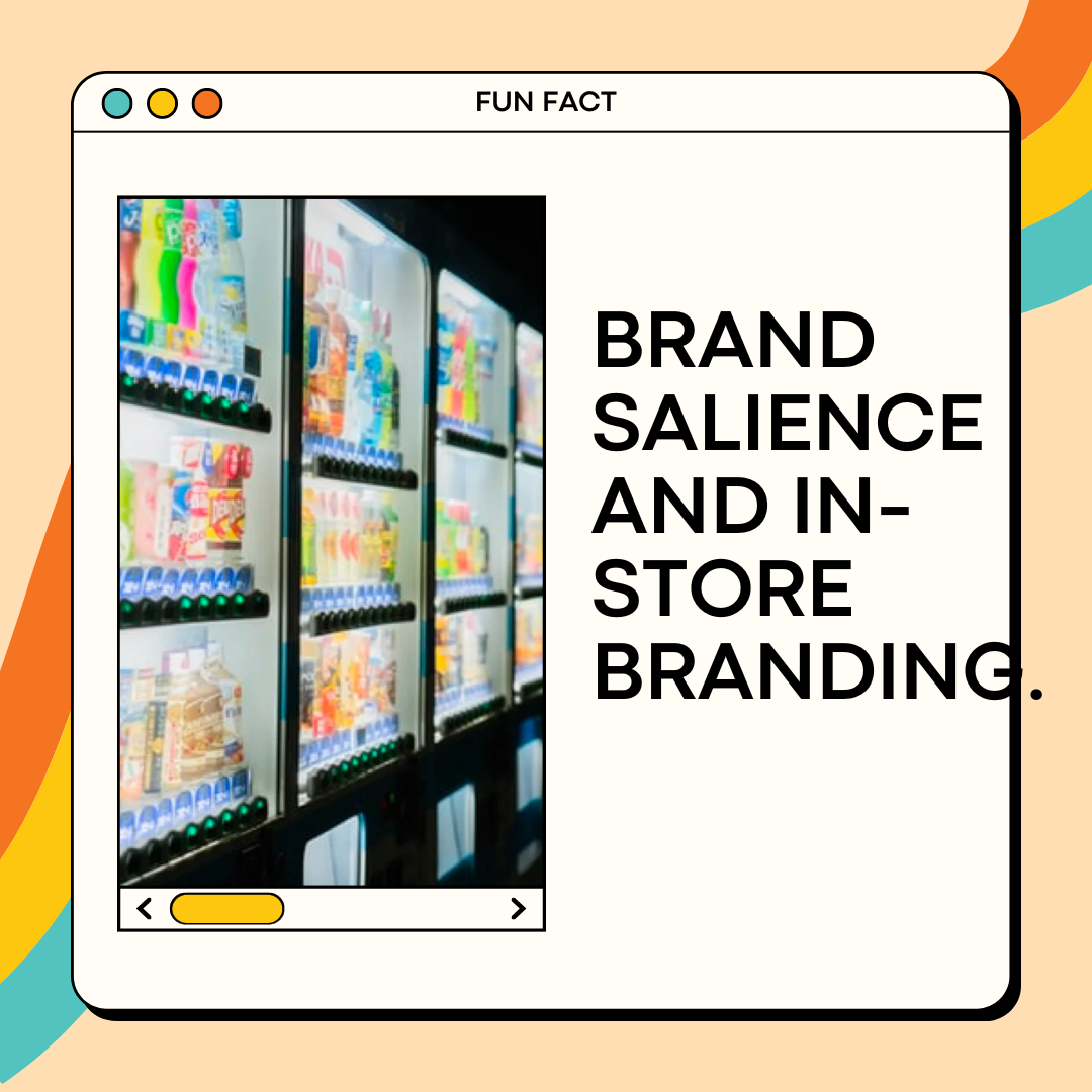 Brand salience and in-store branding.